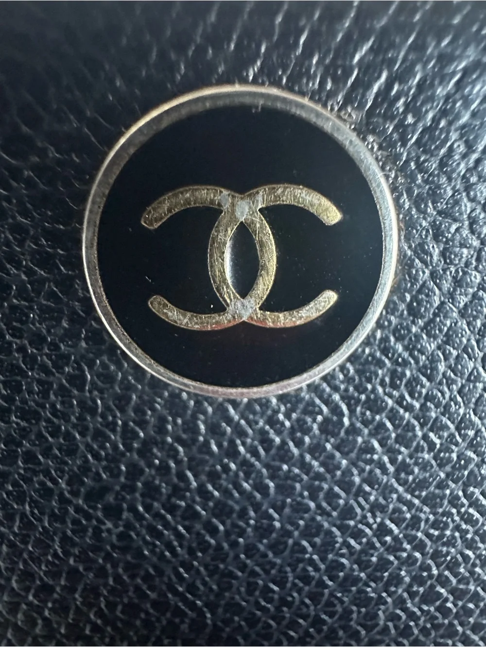 CHANEL Vintage 9-Series Black Caviar Leather CC Long Bifold Wallet